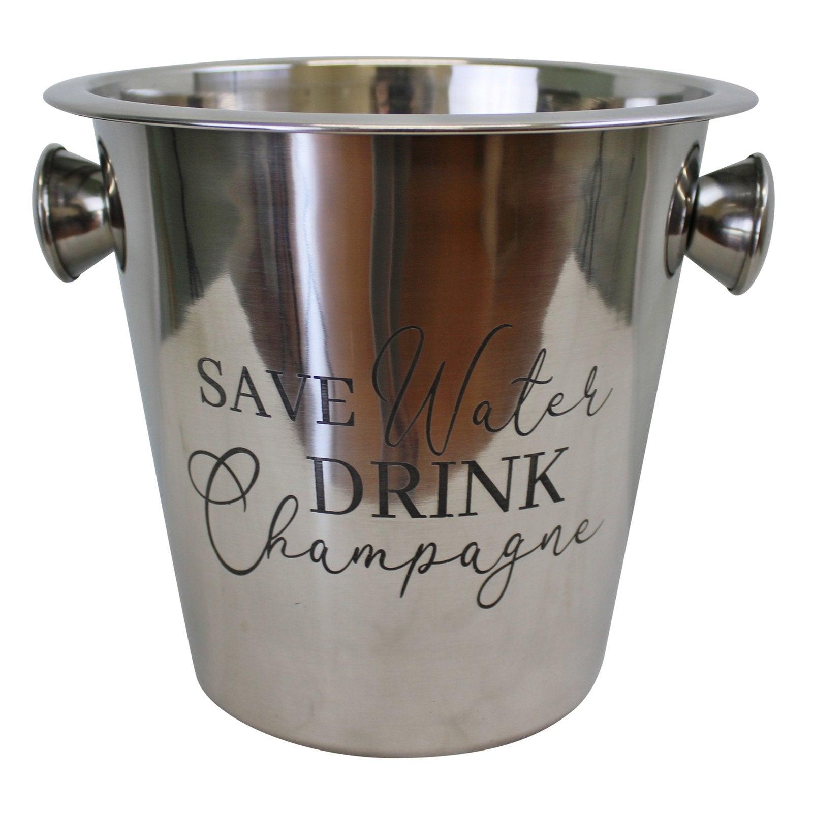 View Stainless Steel Champagne Bucket With Handles information