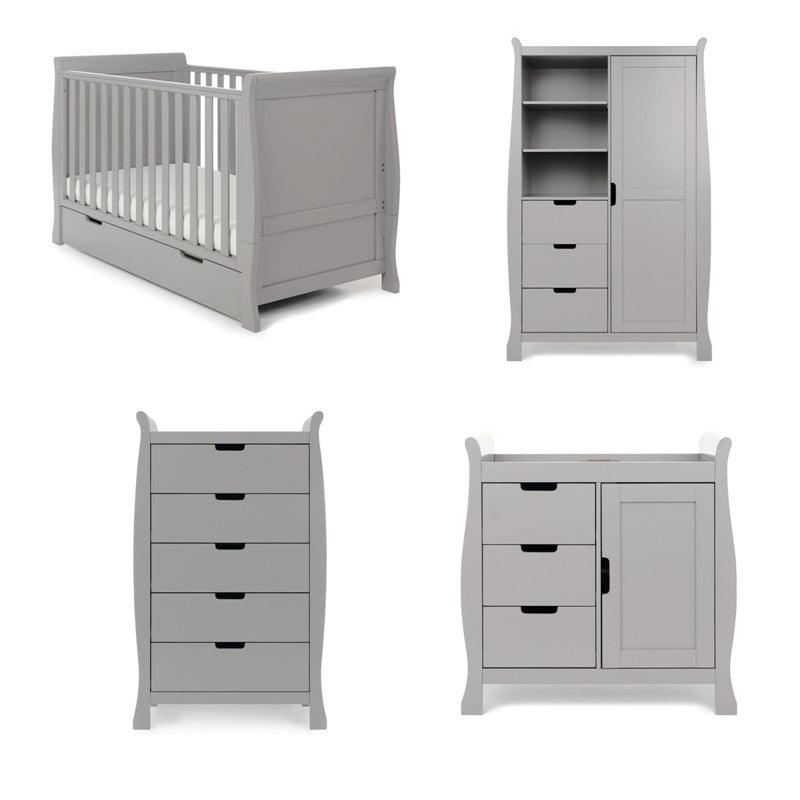 View Stamford Classic 4 Piece Baby Room Set Warm Grey information