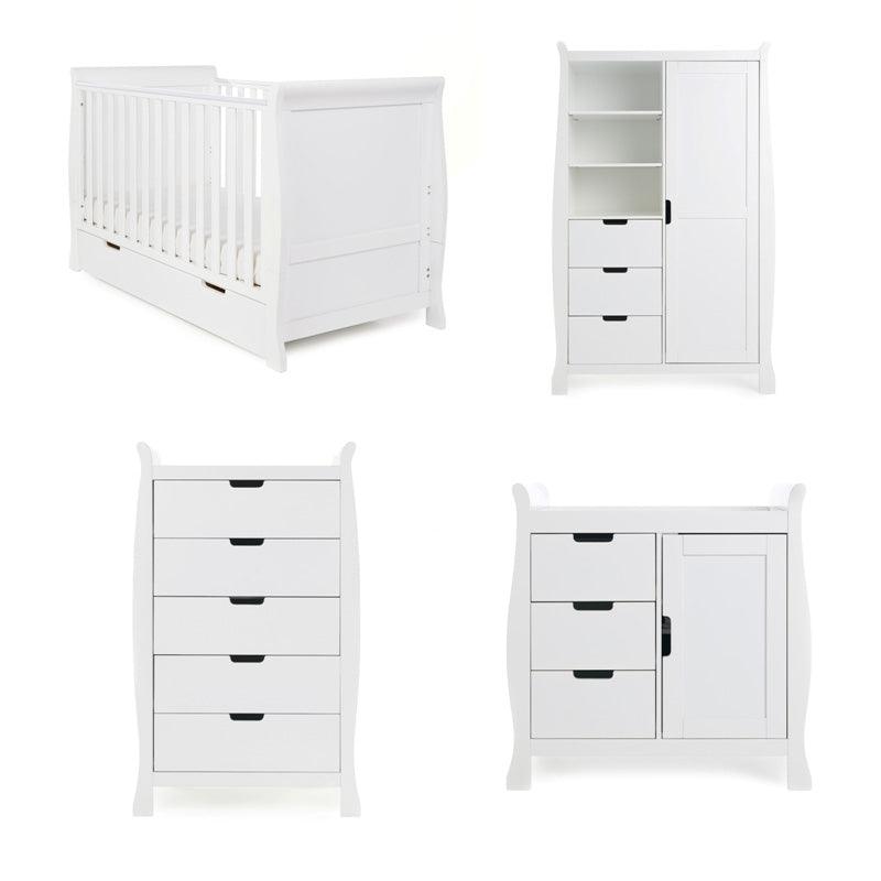 View Stamford Classic 4 Piece Baby Room Set White information