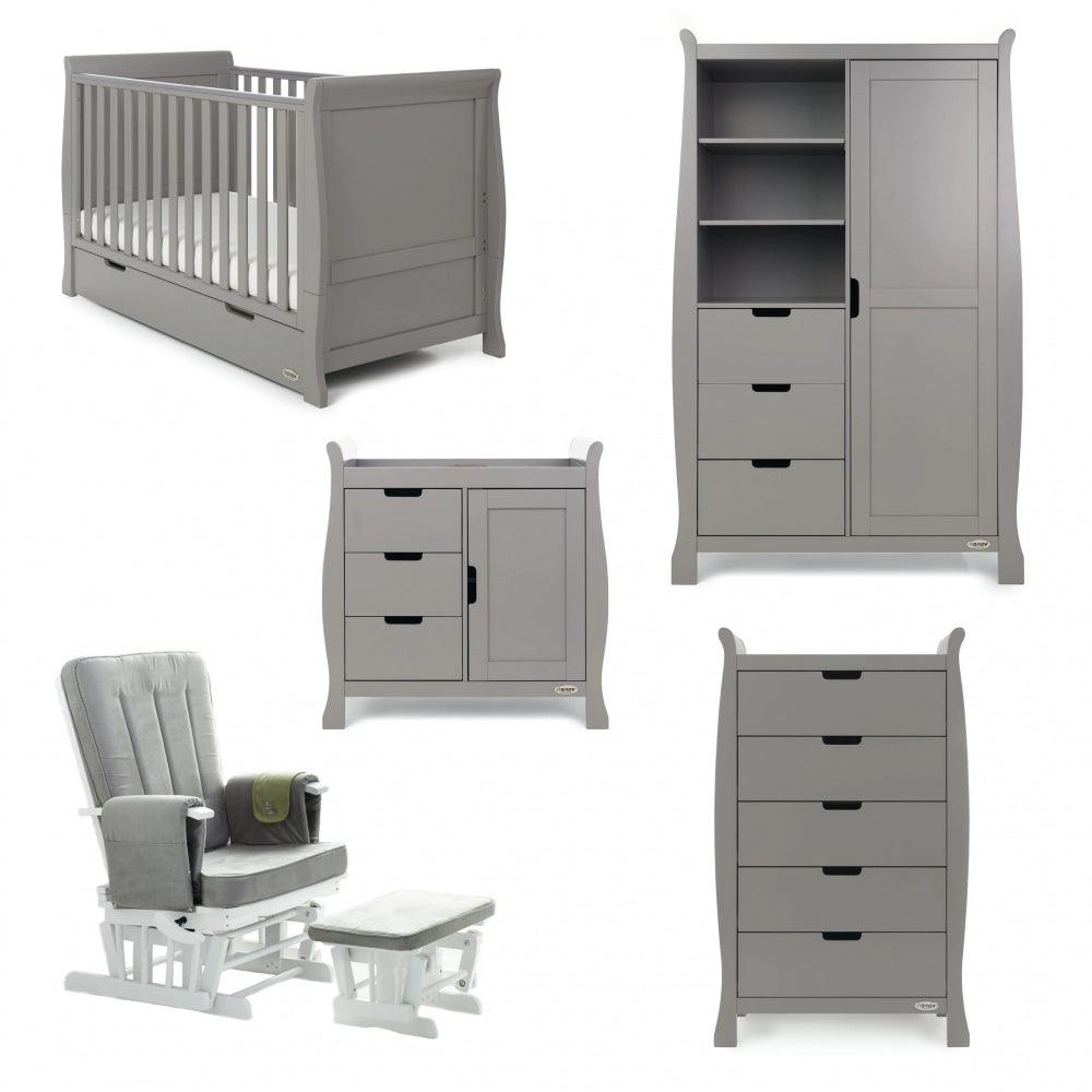 View Stamford Classic 5 Piece Baby Room Set Taupe Grey information