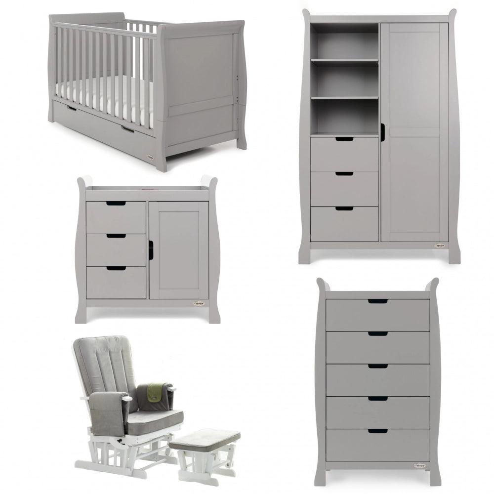 View Stamford Classic 5 Piece Baby Room Set Warm Grey information