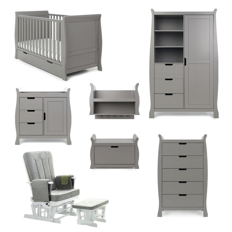 View Stamford Classic 7 Piece Baby Room Set Taupe Grey information