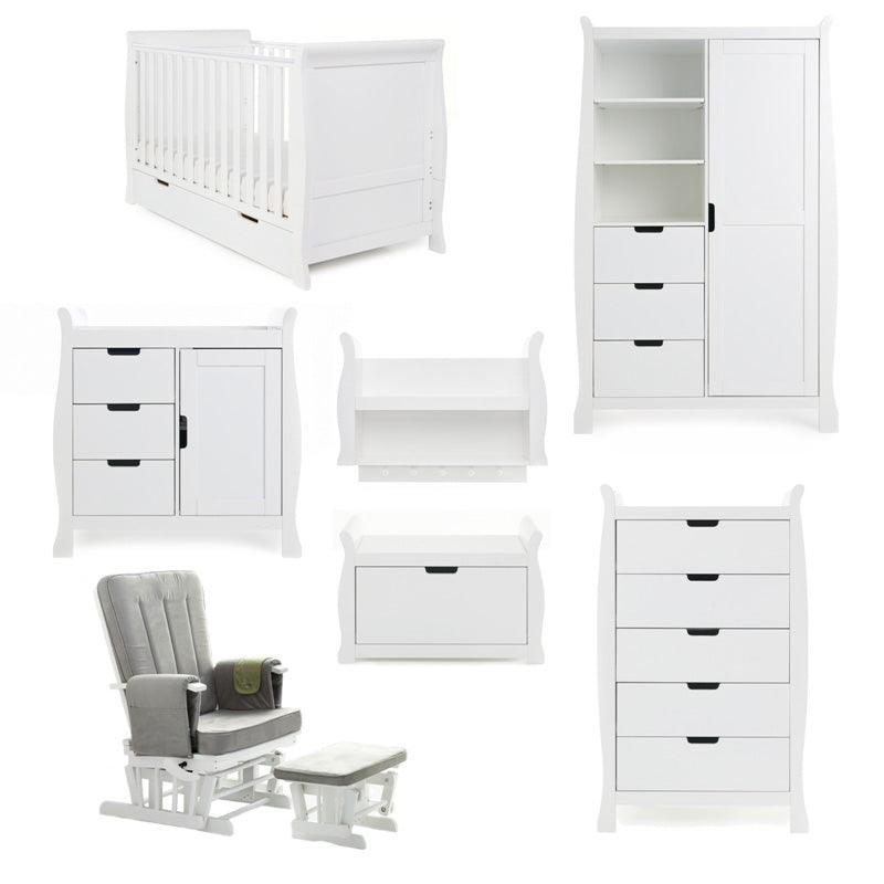 View Stamford Classic 7 Piece Baby Room Set White information