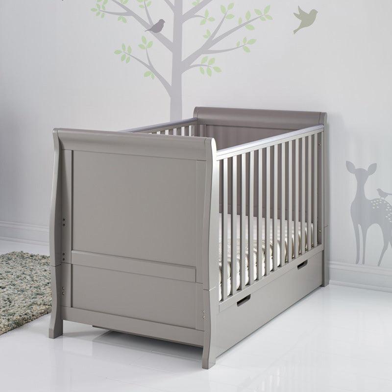 View Stamford Classic Sleigh Cot Bed Taupe Grey information