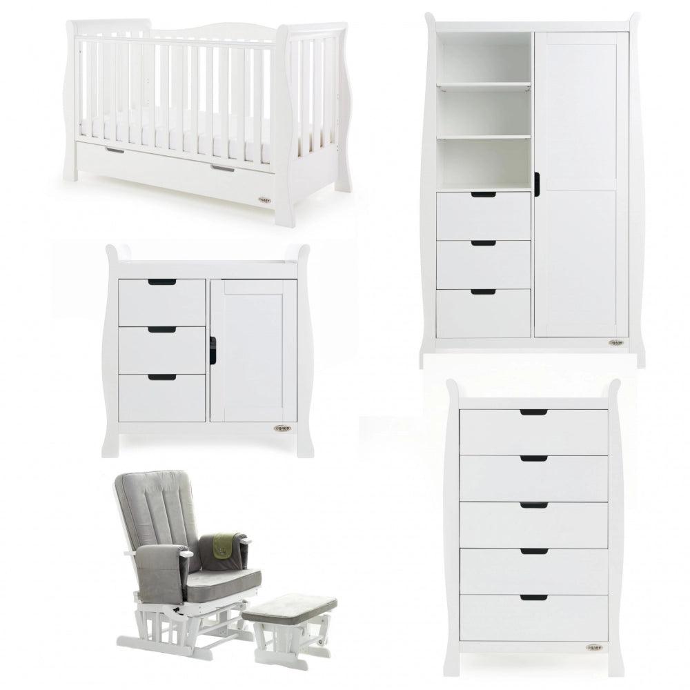 View Stamford Luxe 5 Piece Room Set White information