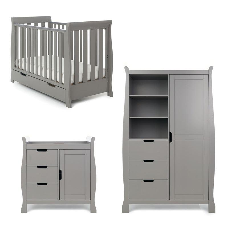 View Stamford Mini Sleigh 3 Piece Room Set Taupe Grey information