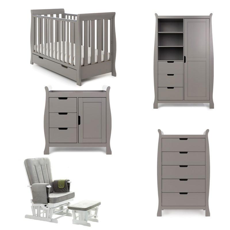 View Stamford Mini Sleigh 5 Piece Room Set Taupe Grey information