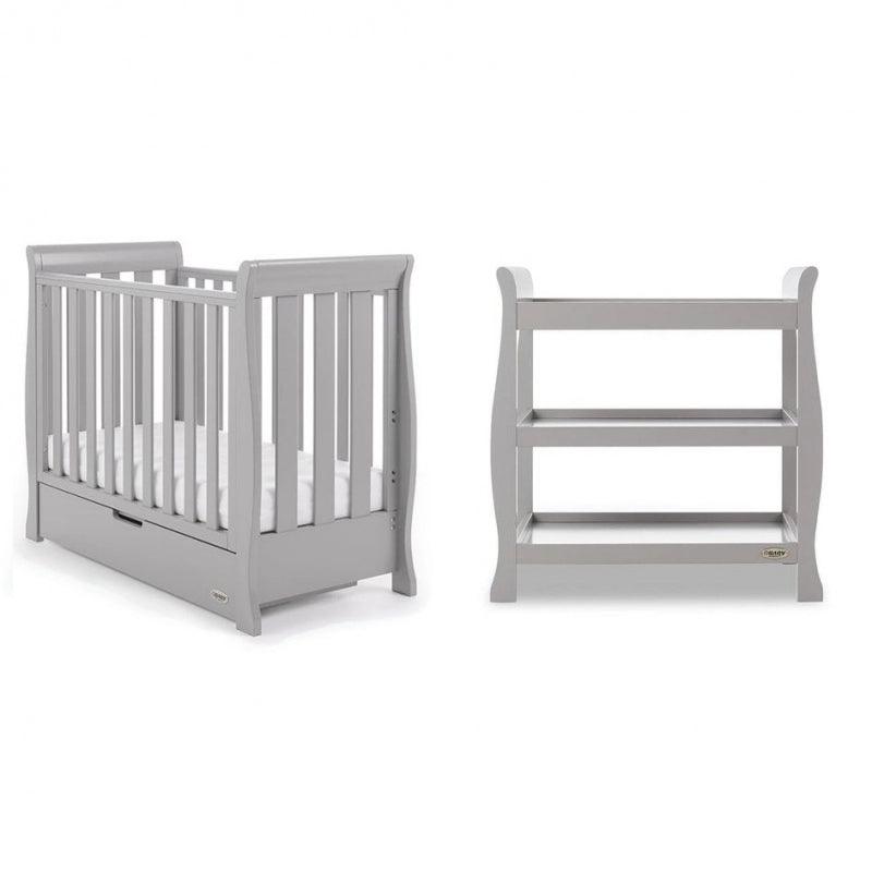 View Stamford Space Saver Sleigh 2 Piece Room Set Warm Grey information