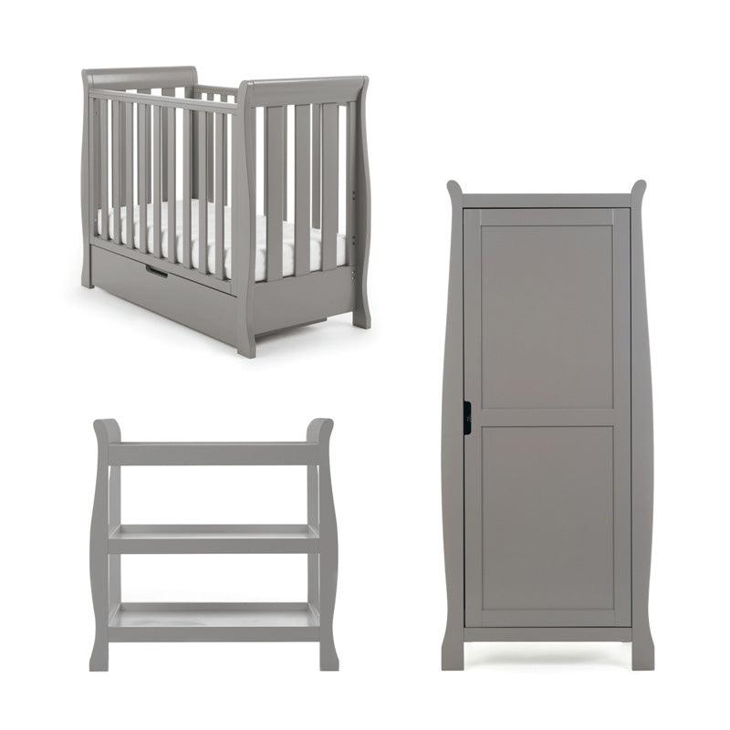 View Stamford Space Saver Sleigh 3 Piece Room Set Taupe Grey information