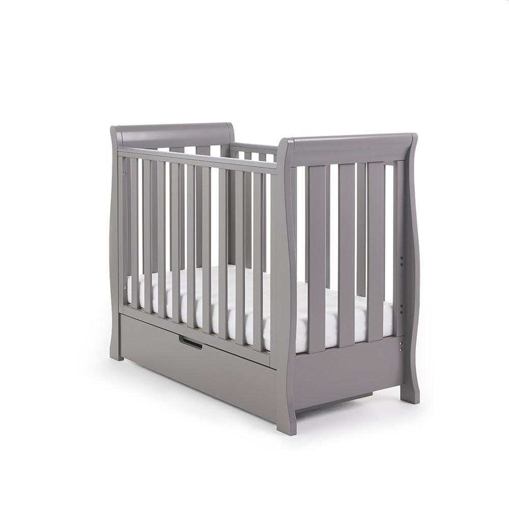 View Stamford Space Saver Sleigh Cot Taupe Grey information
