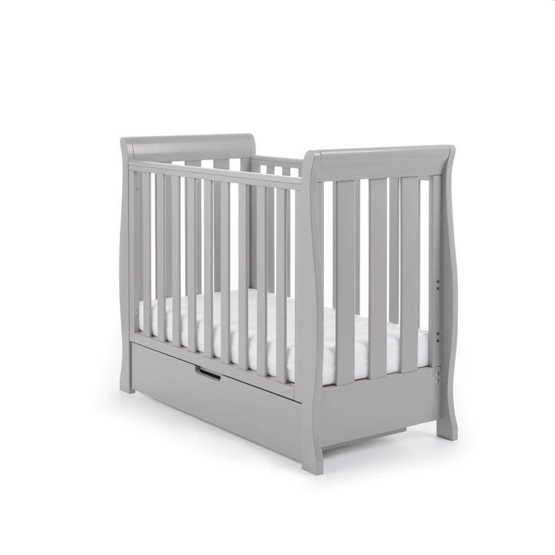 View Stamford Space Saver Sleigh Cot Warm Grey information