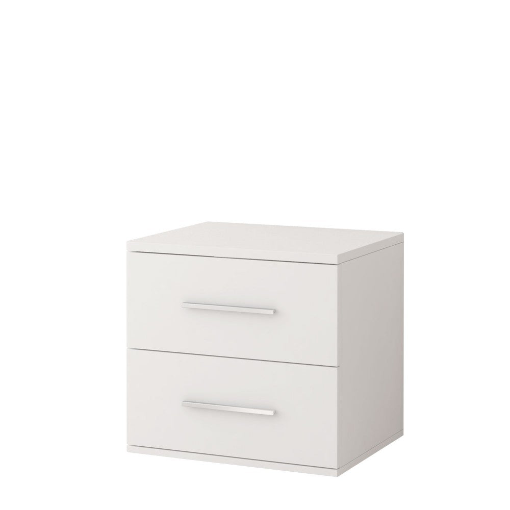 View Omega OM22 Bedside Table 55cm White Matt White Matt 55cm information