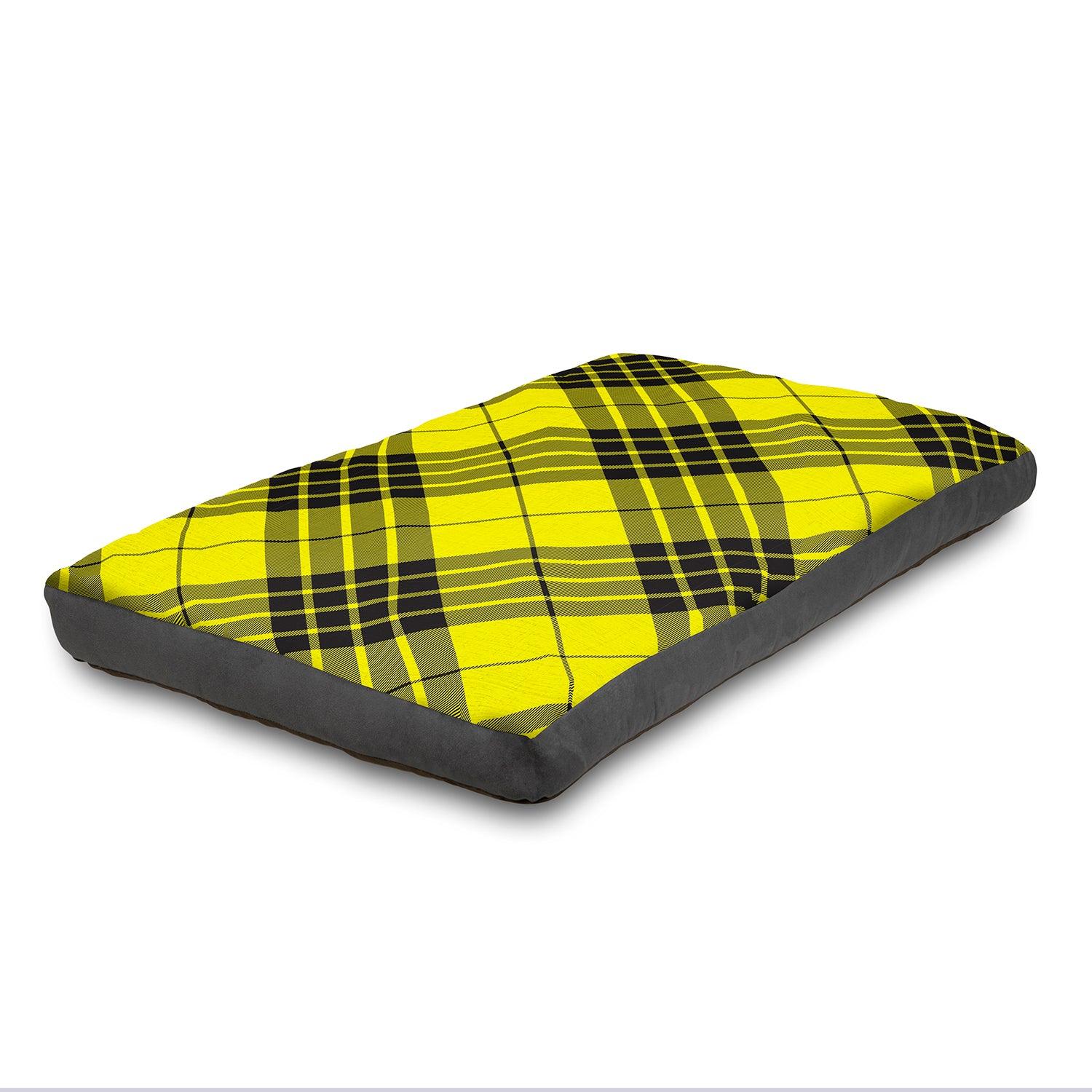 View Super Comfy Dog Bed Soft and Fluffy with Washable Cover Large 125 cm x 85 cm Yellow information