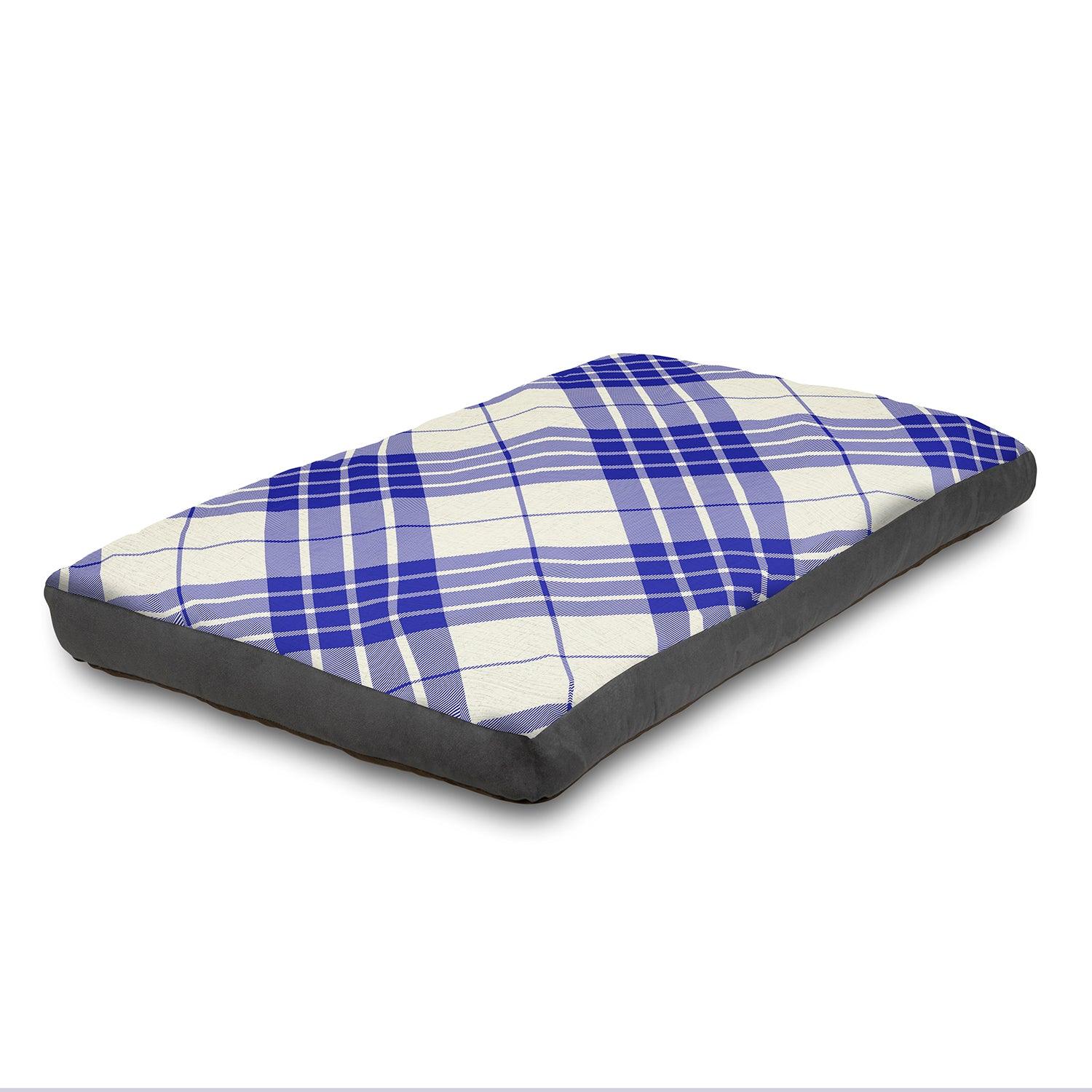 View Super Comfy Dog Bed Soft and Fluffy with Washable Cover Medium 100 cm x 65 cm Blue information