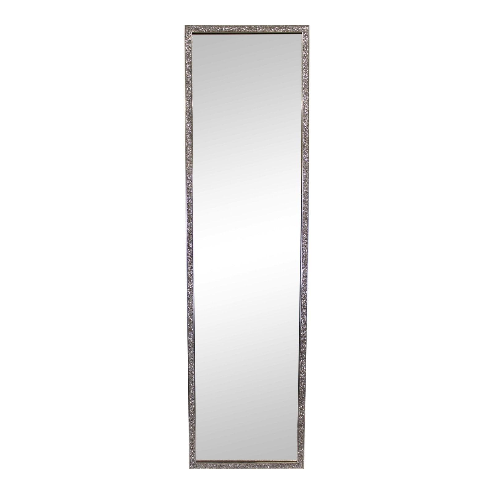 View Tall Slim Jewelled Frame Mirror 125cm information