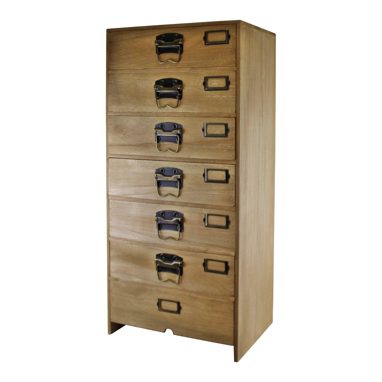 View Tall Wooden Chest of Drawers information