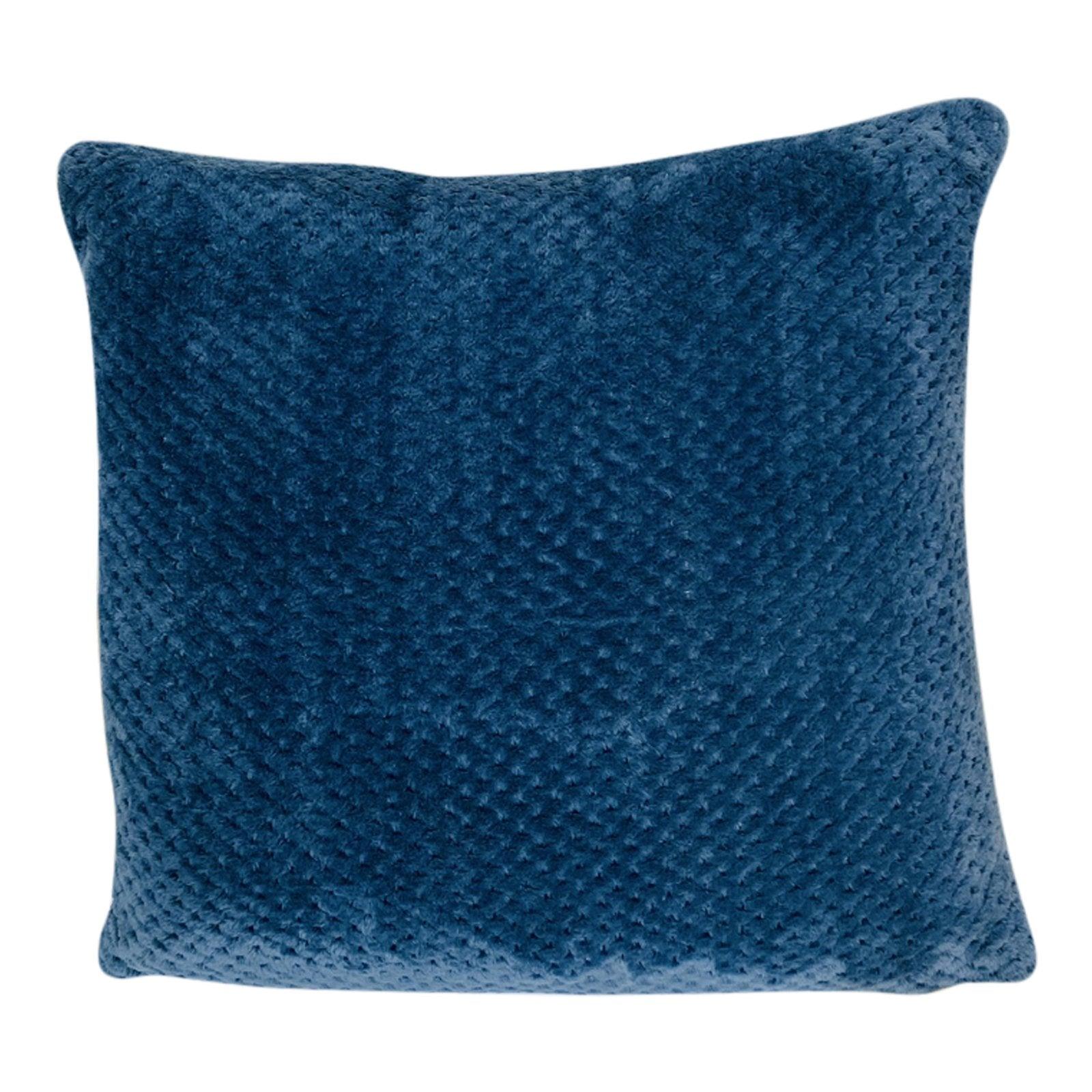 View Textured Scatter Cushion Blue 45cm information