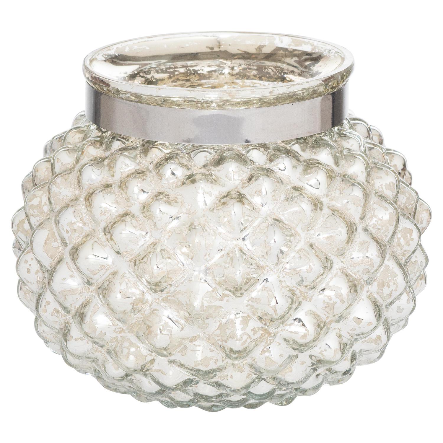 View The Lustre Collection Silver Small Combe Candle Holder information