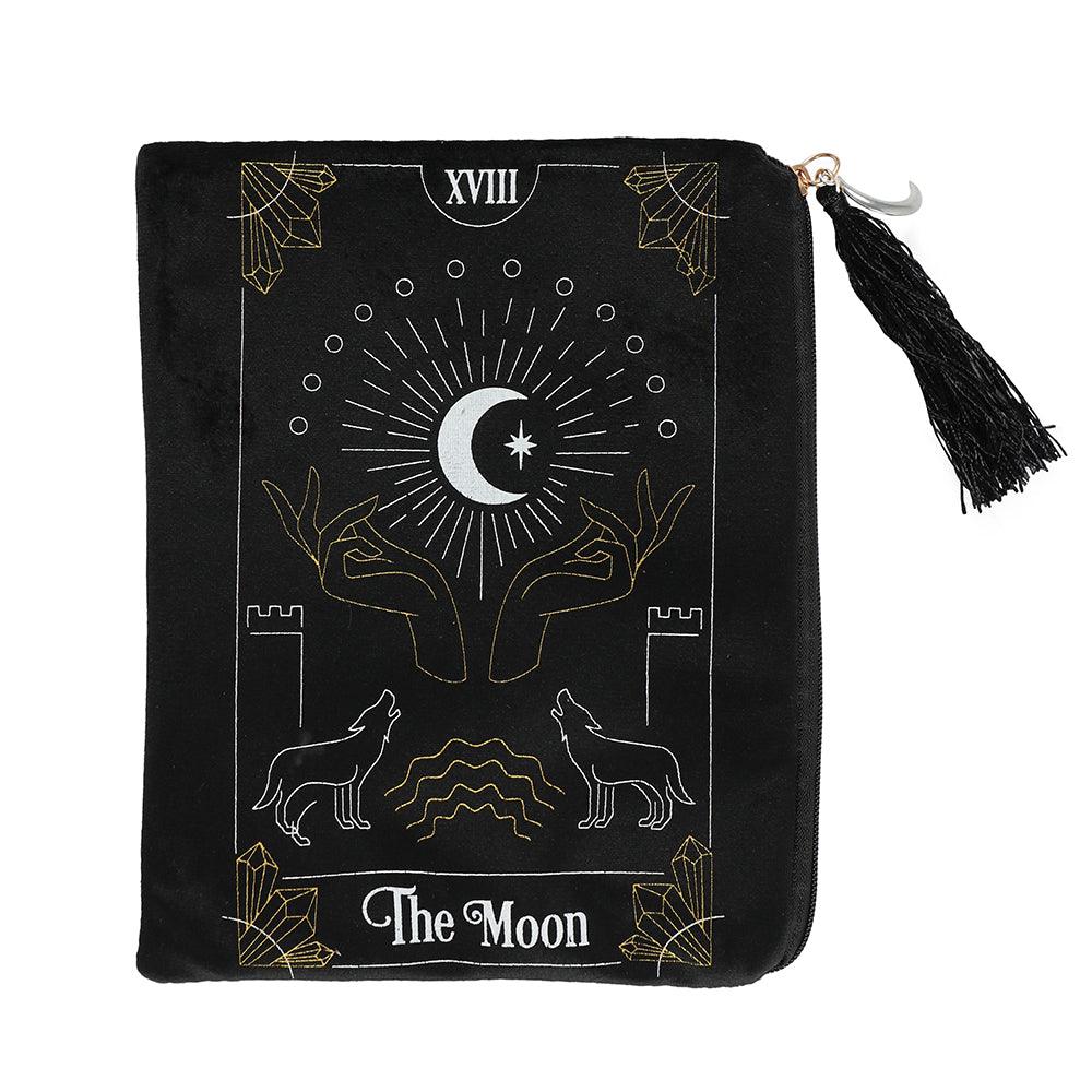 View The Moon Tarot Card Zippered Bag information