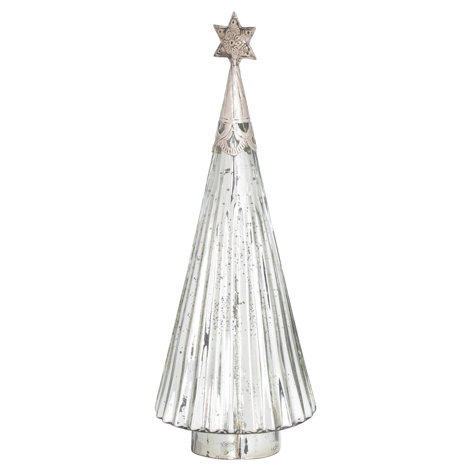 View The Noel Collection Star Topped Glass Decorative Large Tree information