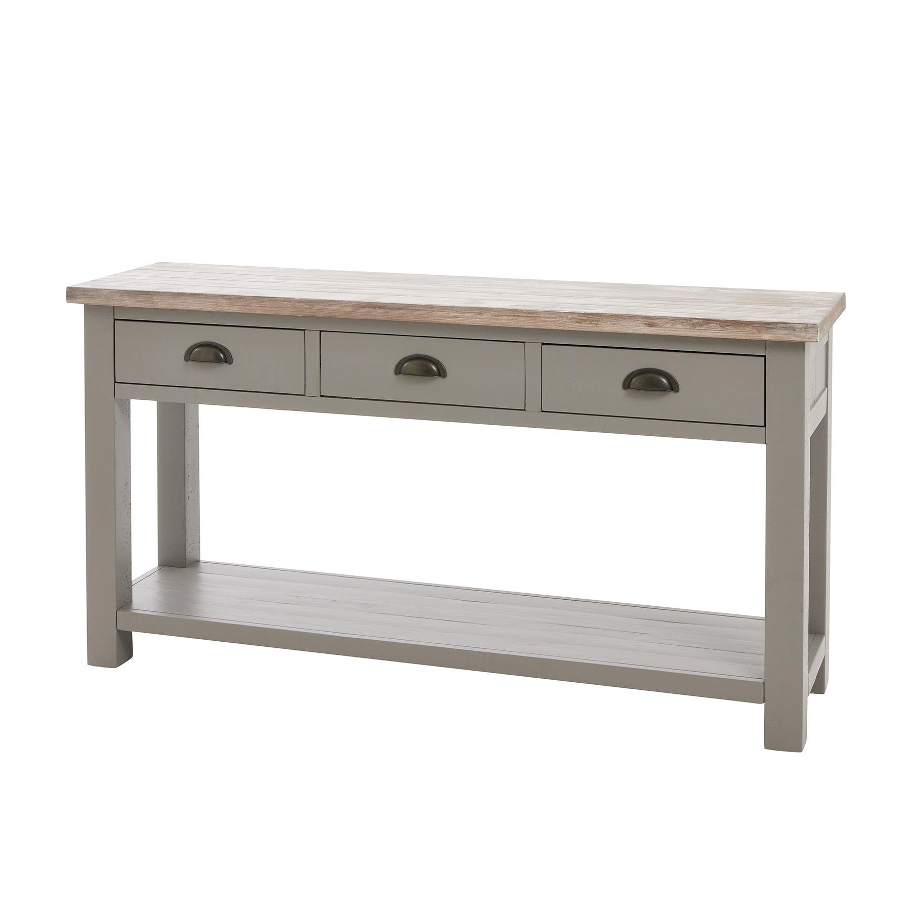 View The Oxley Collection Three Drawer Console Table information