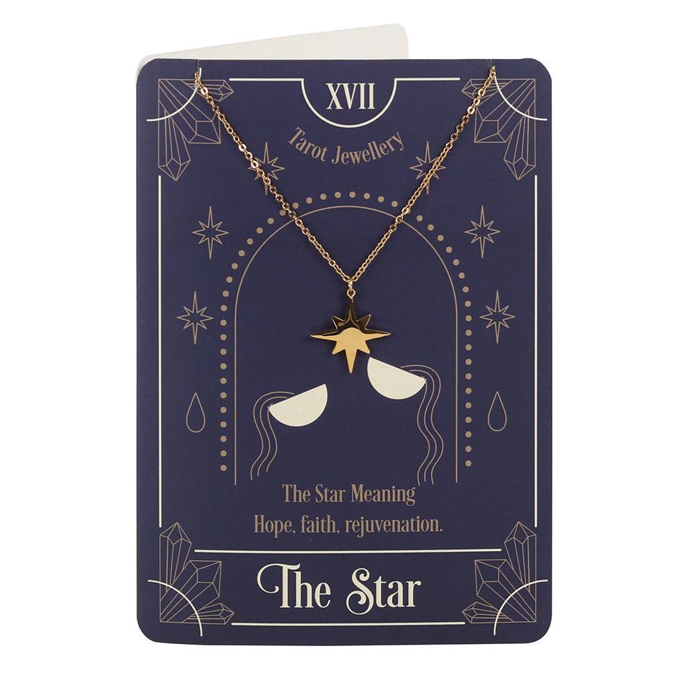 View The Star Tarot Necklace on Greeting Card information