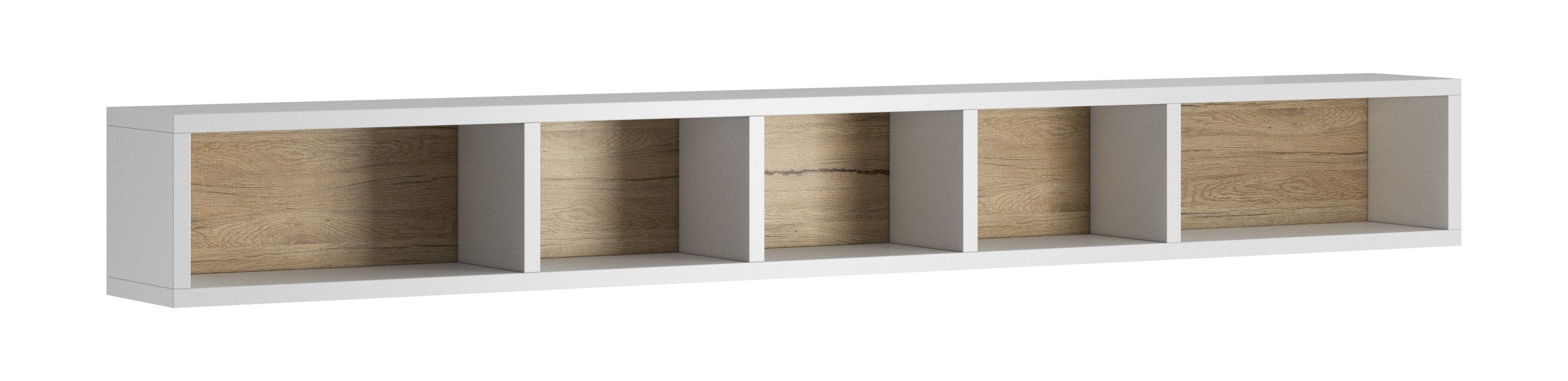 View Toledo 02 Wall Shelf Oak San Remo 169cm information