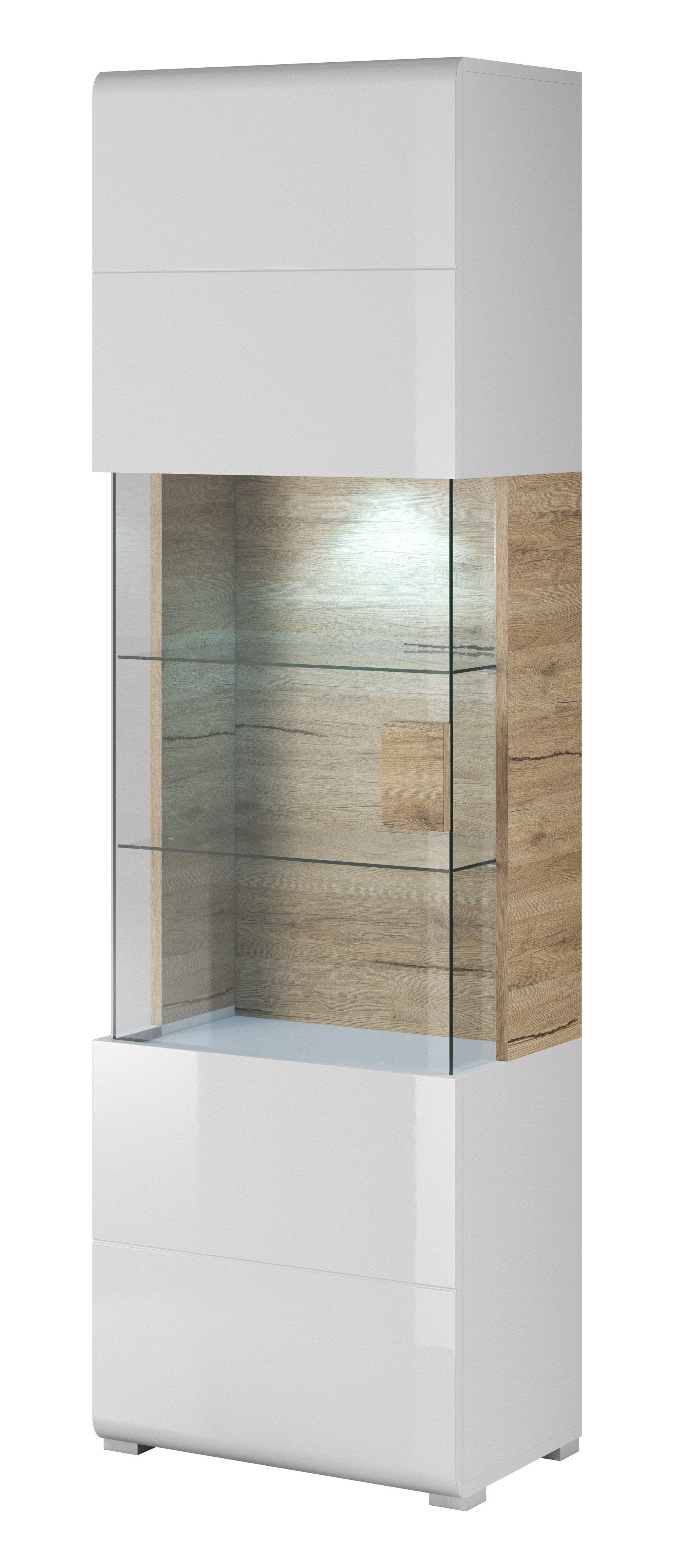 View Toledo 05 Display Cabinet Oak San Remo 61cm information