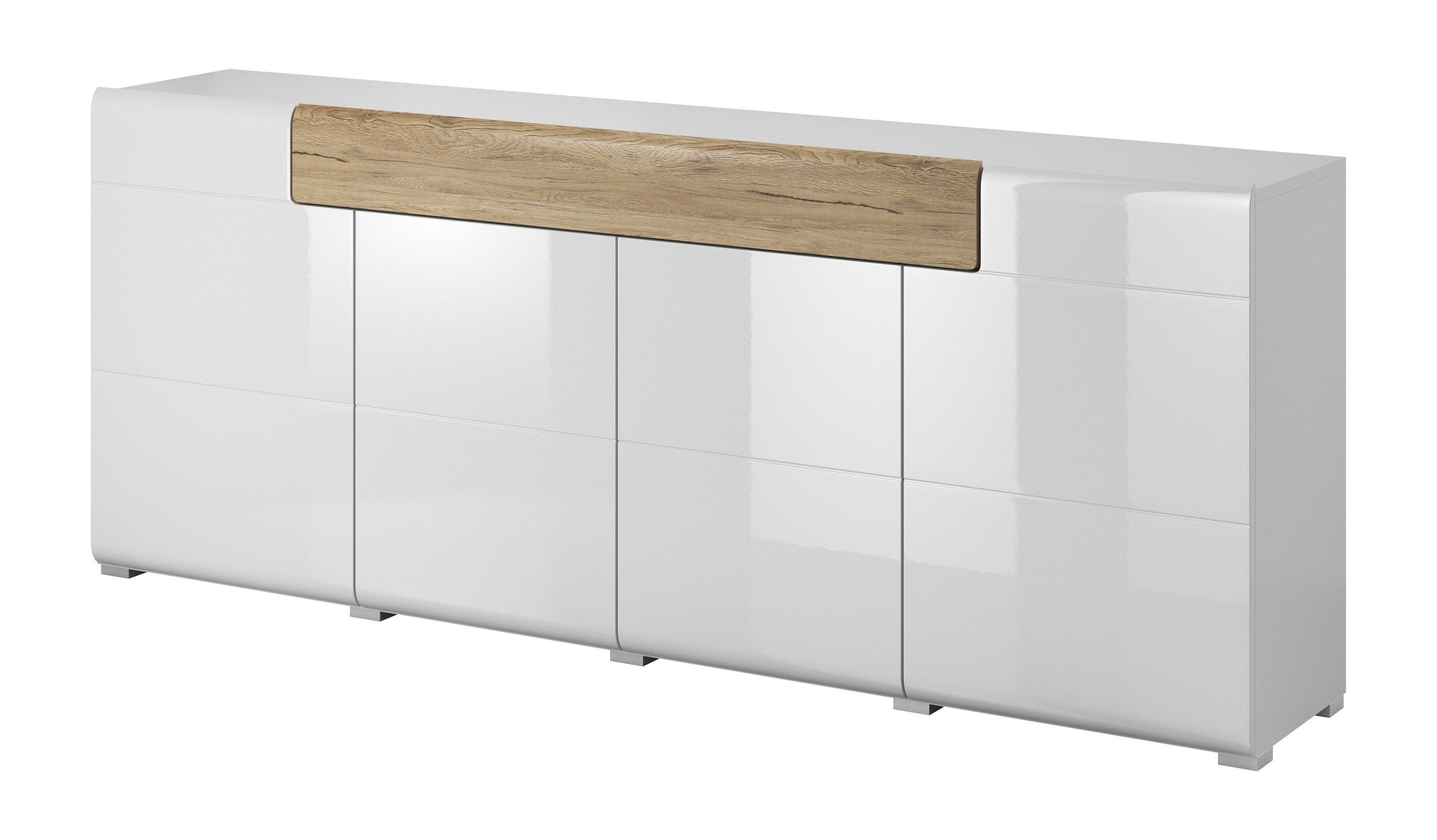 View Toledo 25 Sideboard Cabinet Oak San Remo 208cm information