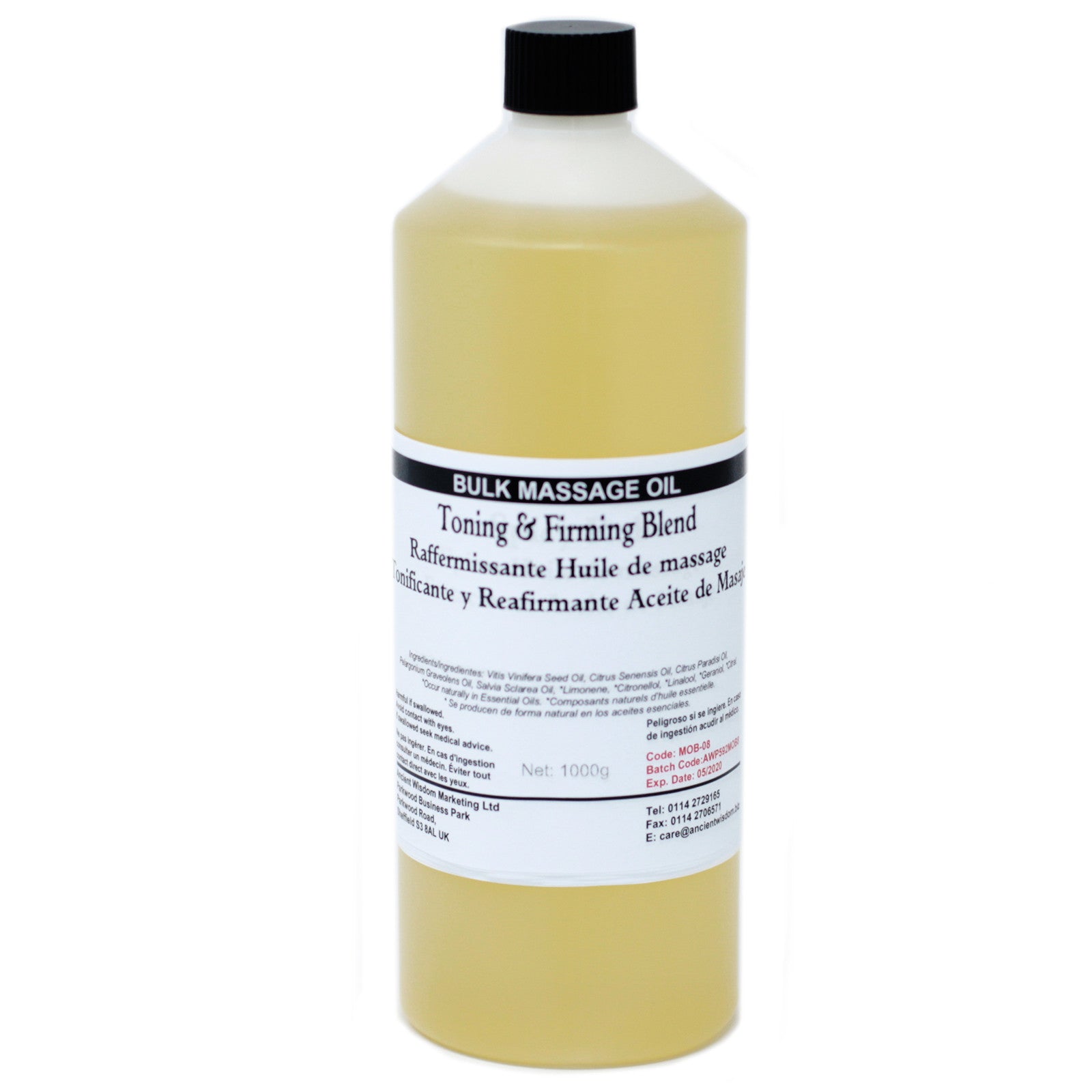 View Toning and Firming 1Kg Massage Oil information