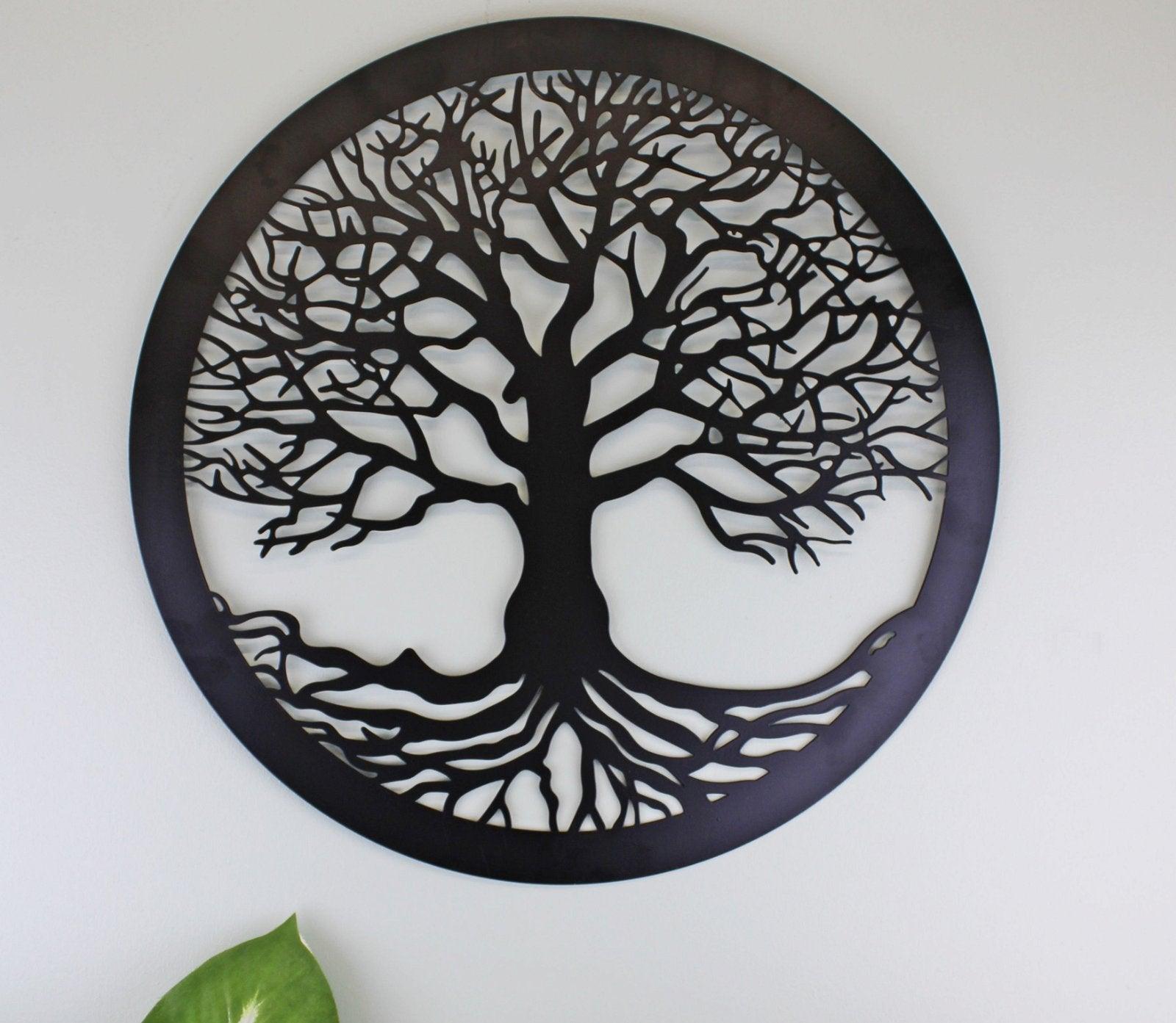 View Tree Of Life Black Metal Wall Decor information