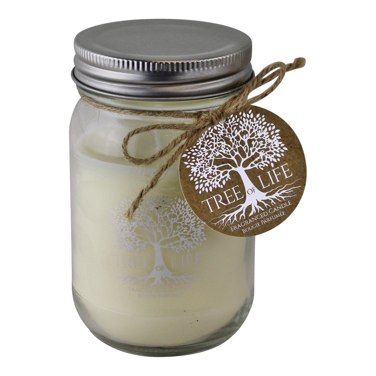 View Tree Of Life Fragranced Candle In Glass Jar With Lid information