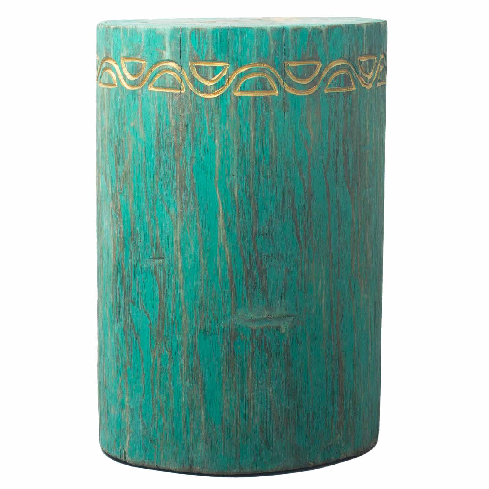 View Tribal Stool Table Albasia Turquoise information