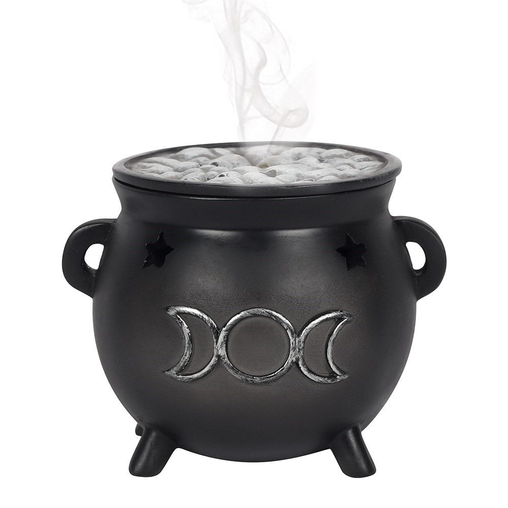 View Triple Moon Cauldron Incense Cone Holder information