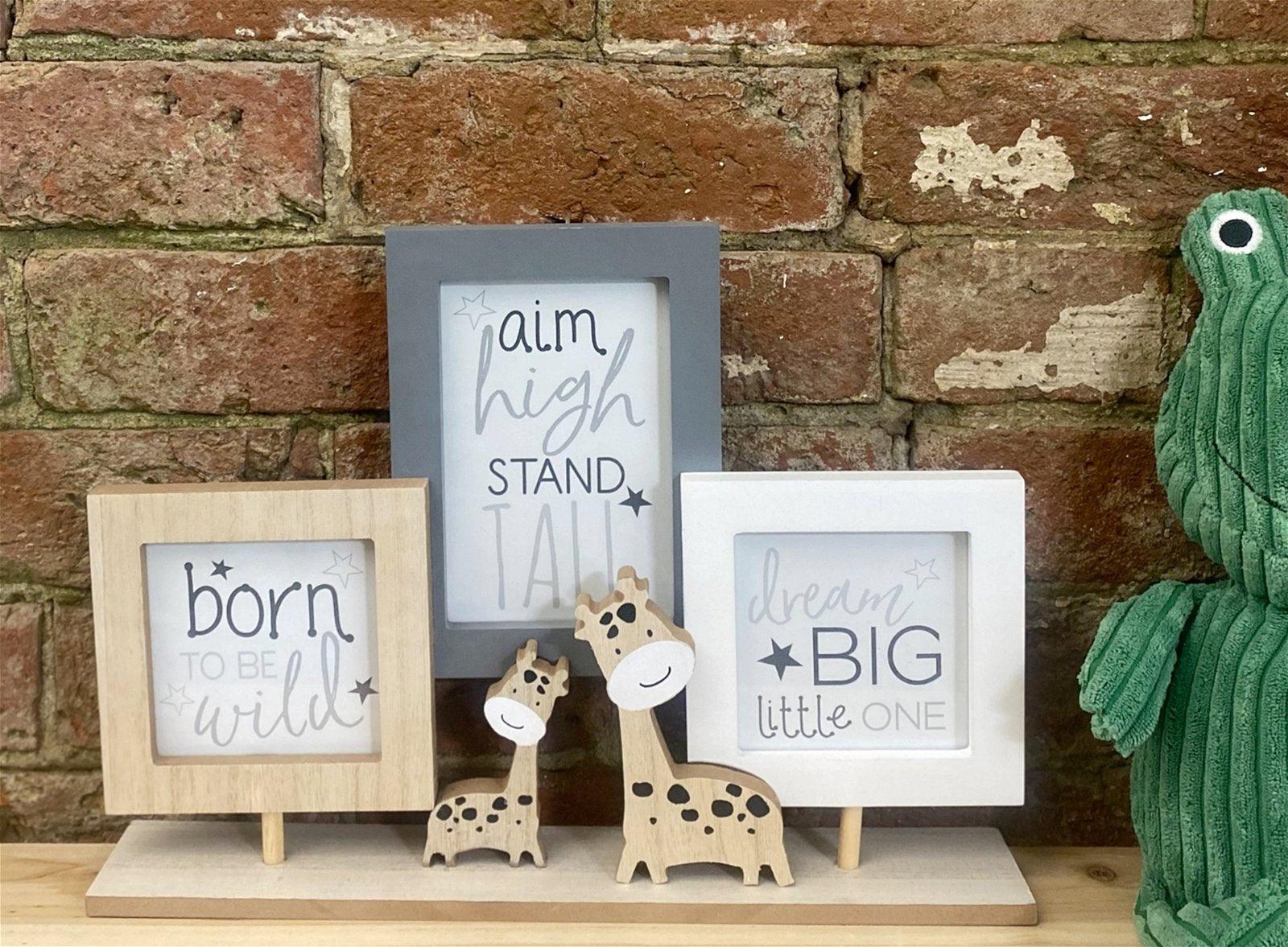 View Triple Photo Frame On Wooden Stand information