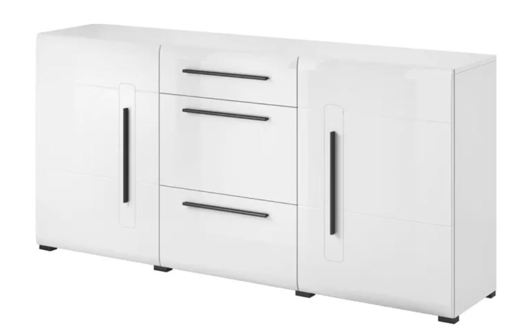 View Tulsa 26 Sideboard Cabinet White Gloss 180cm information