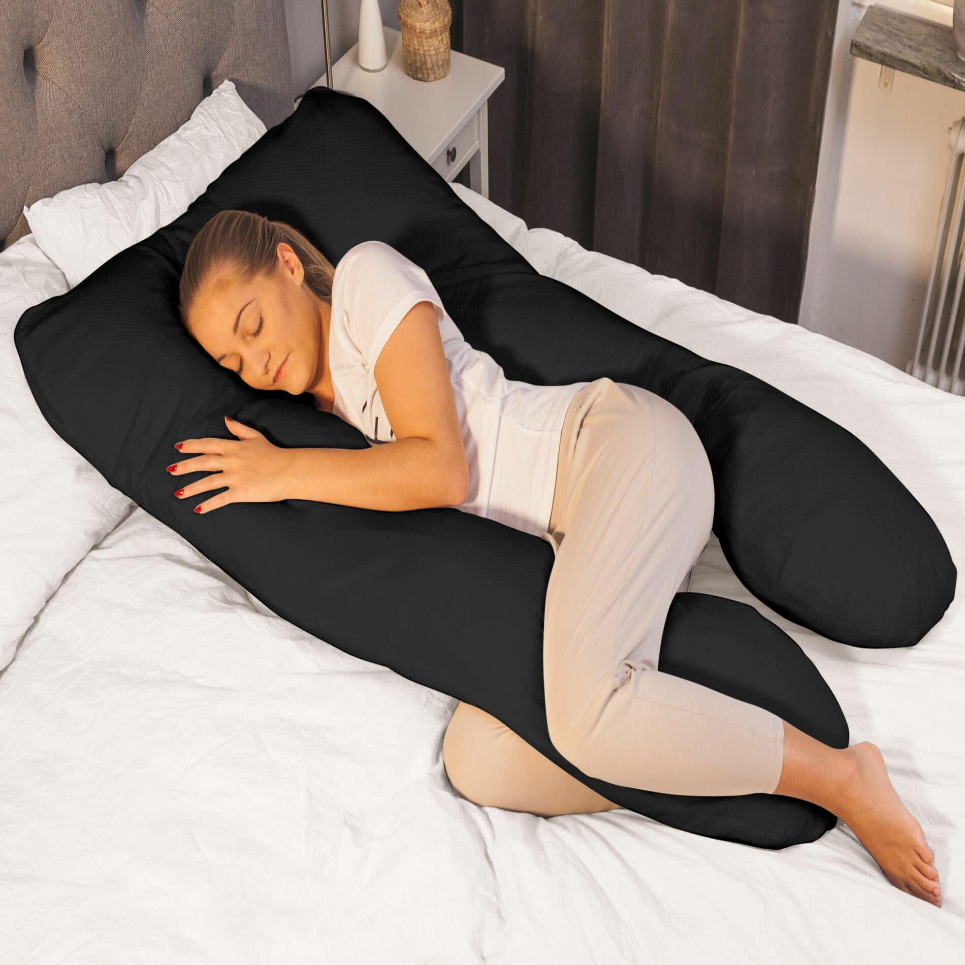 View Pregnancy Body Pillow Maternity Pillows for Sleeping 9FT Black information