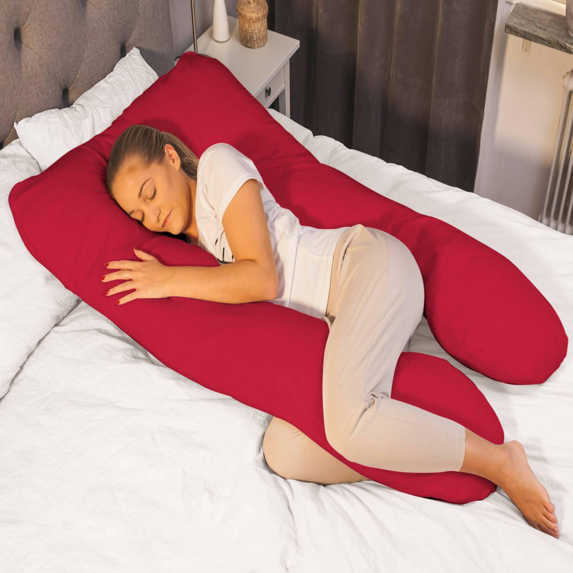 View Pregnancy Body Pillow Maternity Pillows for Sleeping 9FT Red information