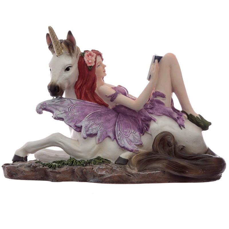 View Unicorn Daydream Spirit of the Forest Fairy Figurine information