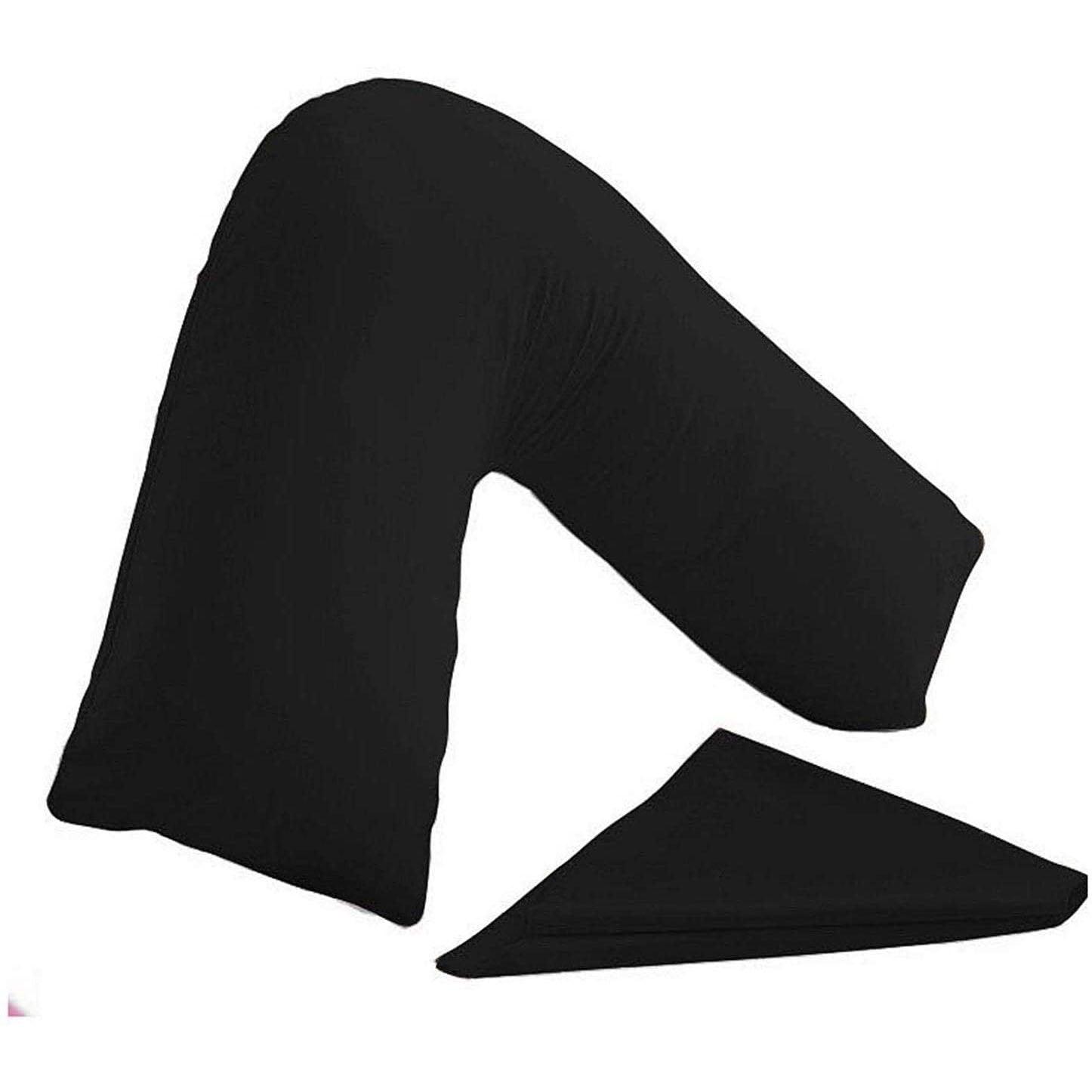 View V Shaped Support Pillow Black information