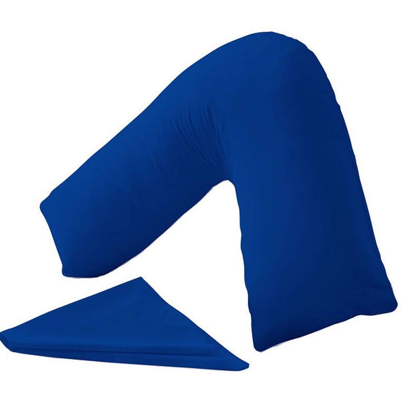 View V Shaped Support Pillow Blue information