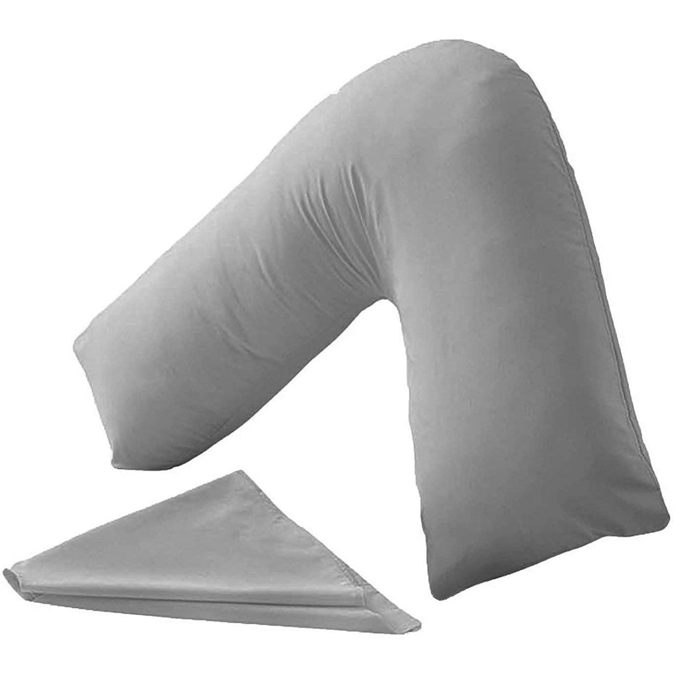 View V Shaped Support Pillow Grey information