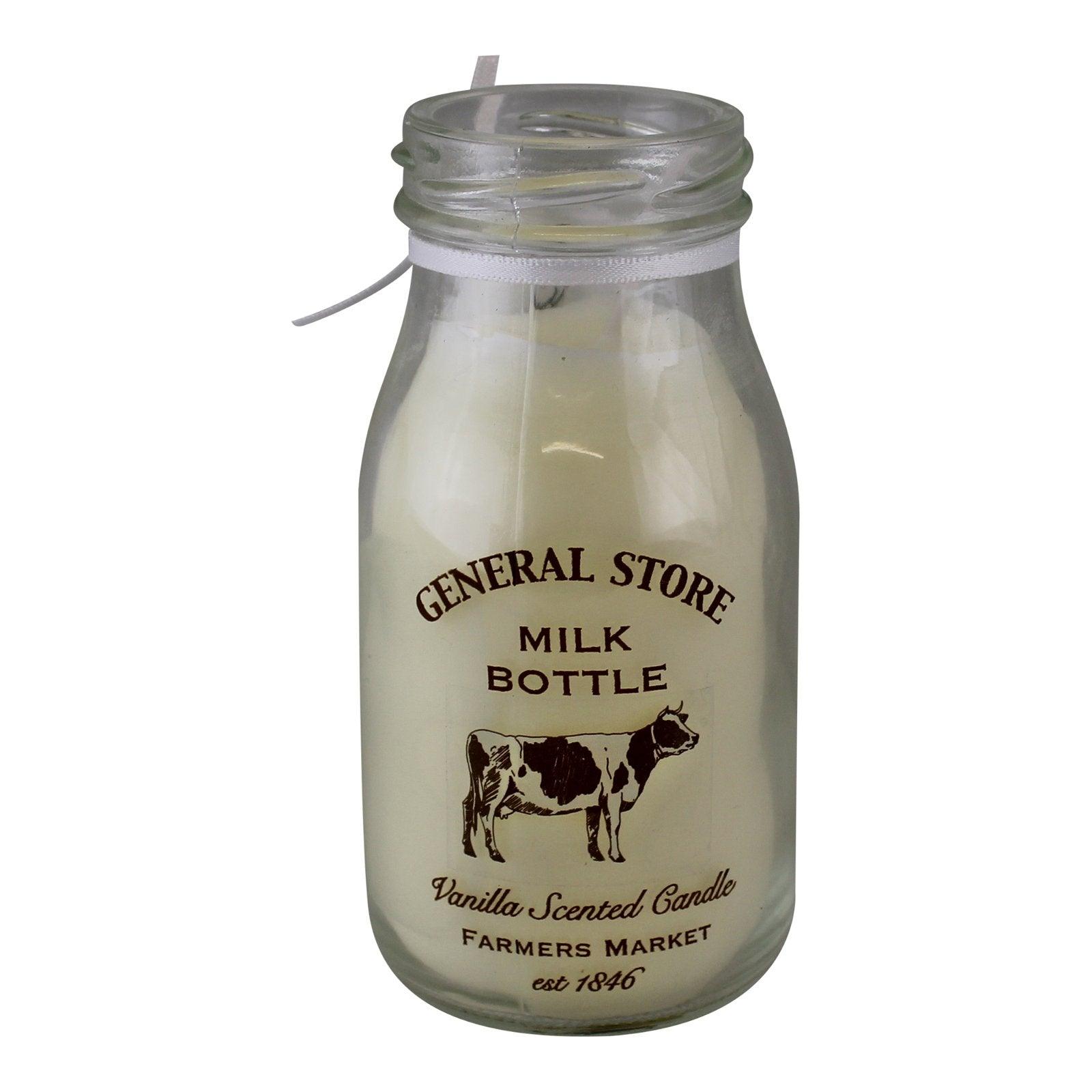 View Vanilla Scented Milk Bottle Candle information