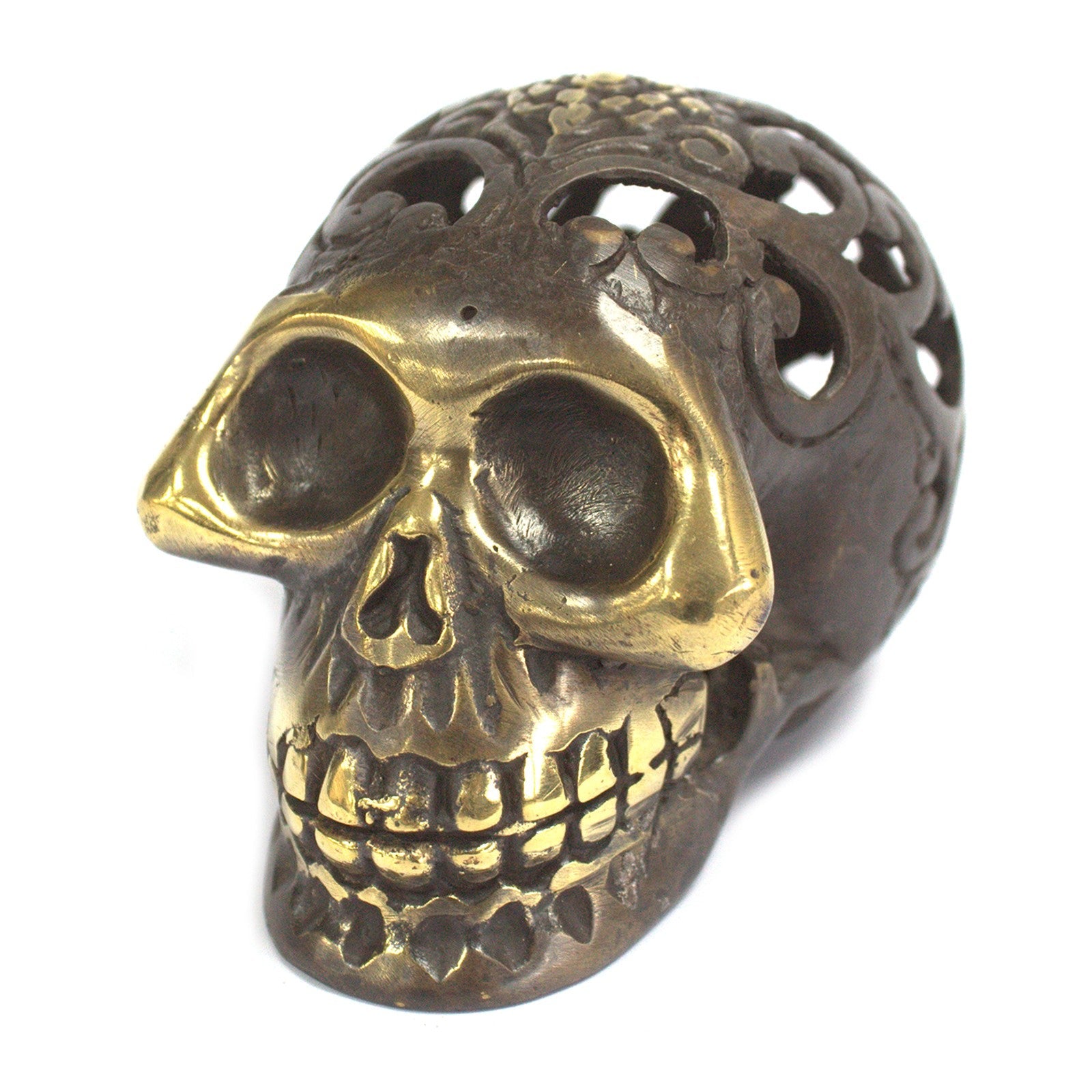 View Vintage Brass Skull Med information