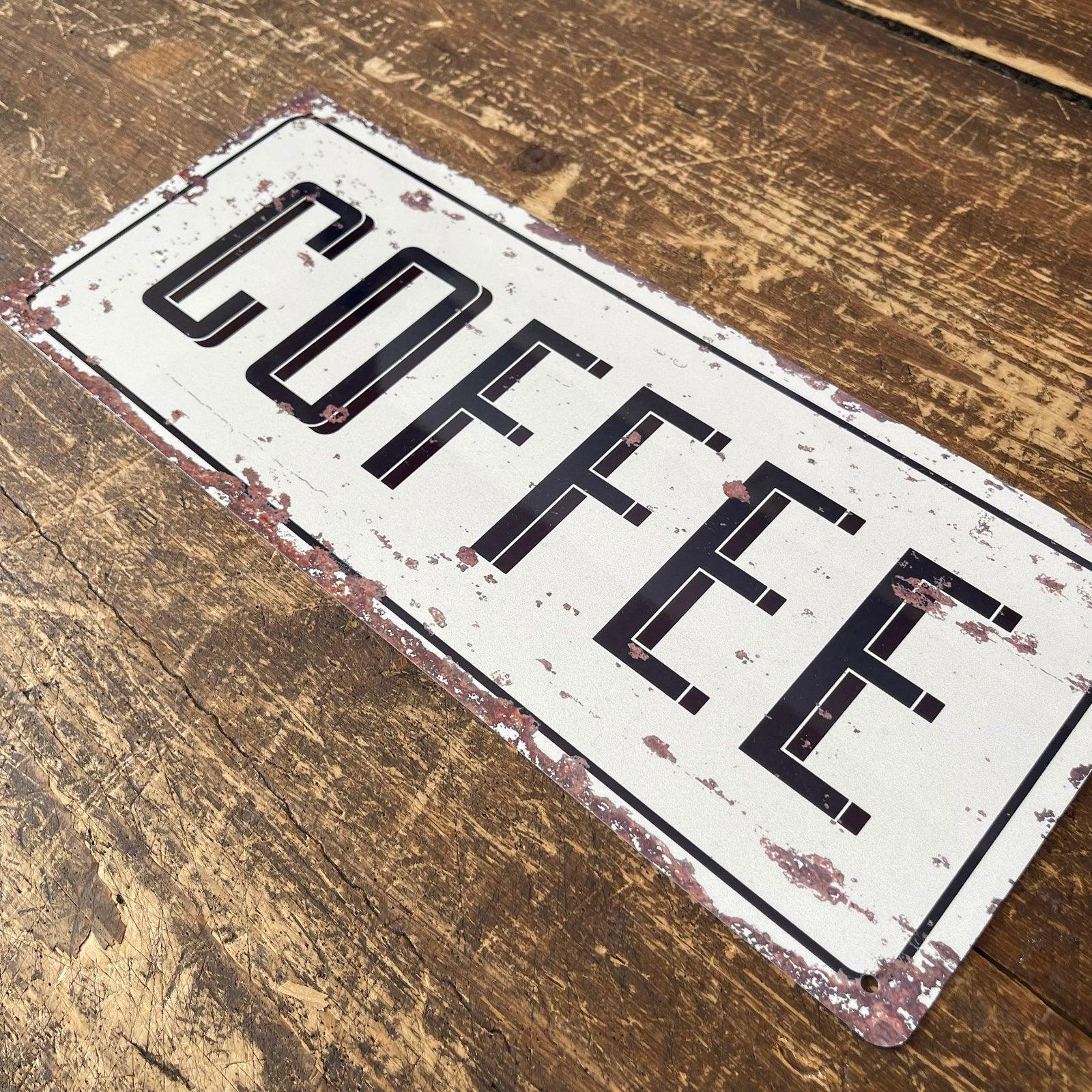 View Vintage Metal Sign Retro Coffee Wall Sign information