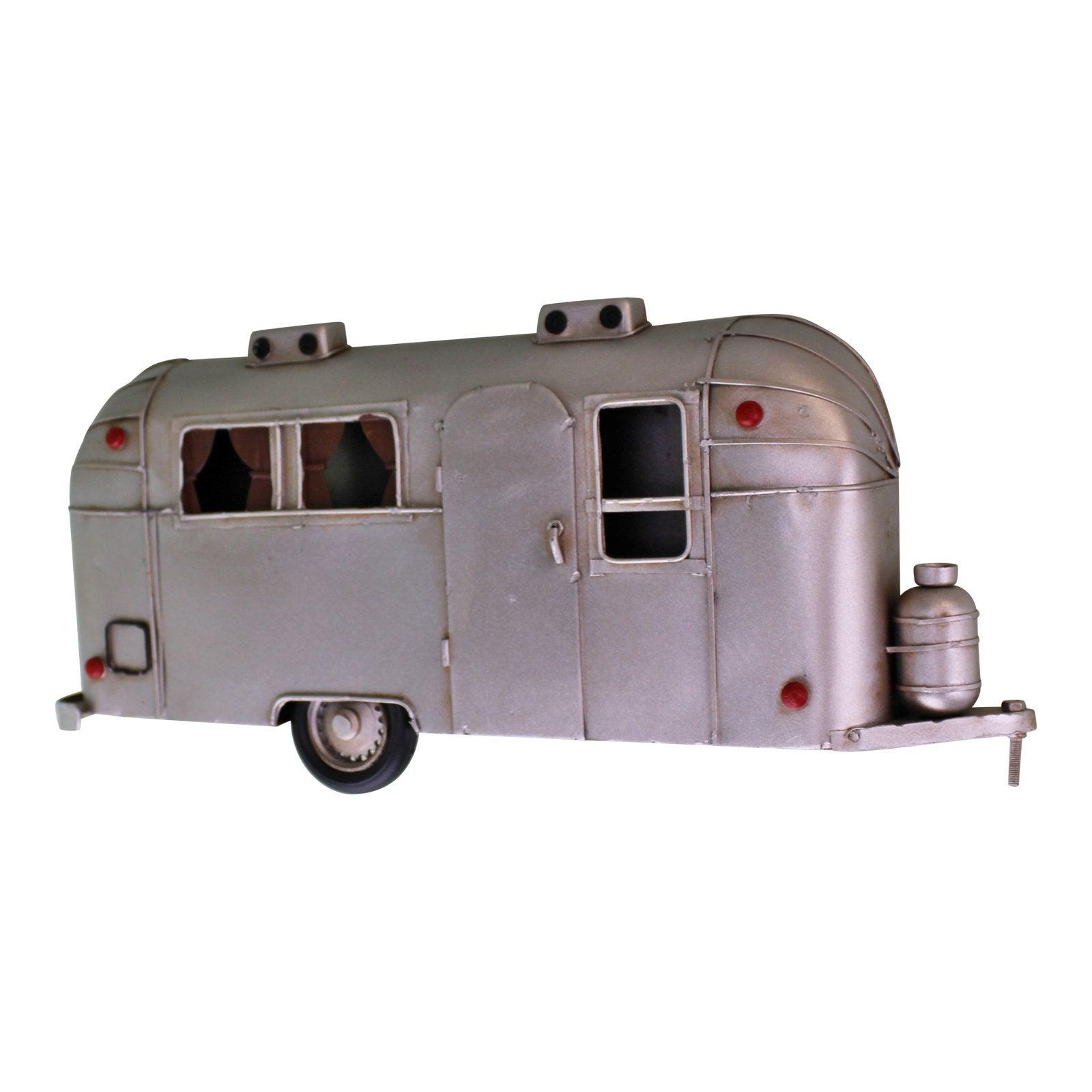 View Wall Hanging Silver Metal Camper Decoration information