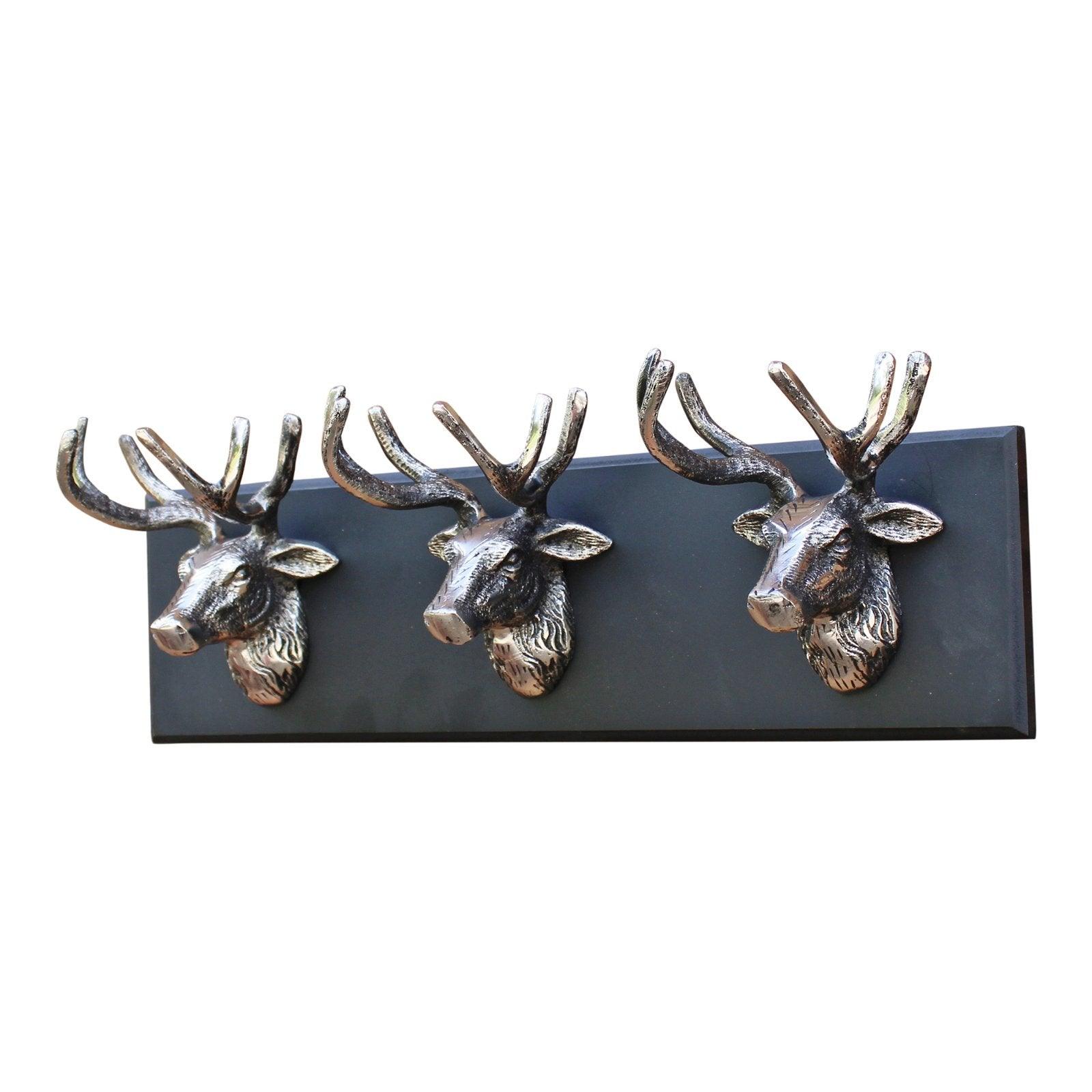 View Wall Hanging Triple Stag Head Ornament information