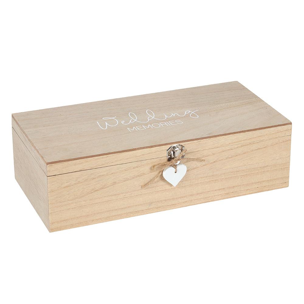 View Wedding Memories Hinged Memento Box information