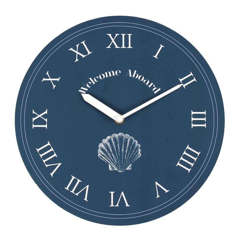 View Welcome Aboard Wall Clock information