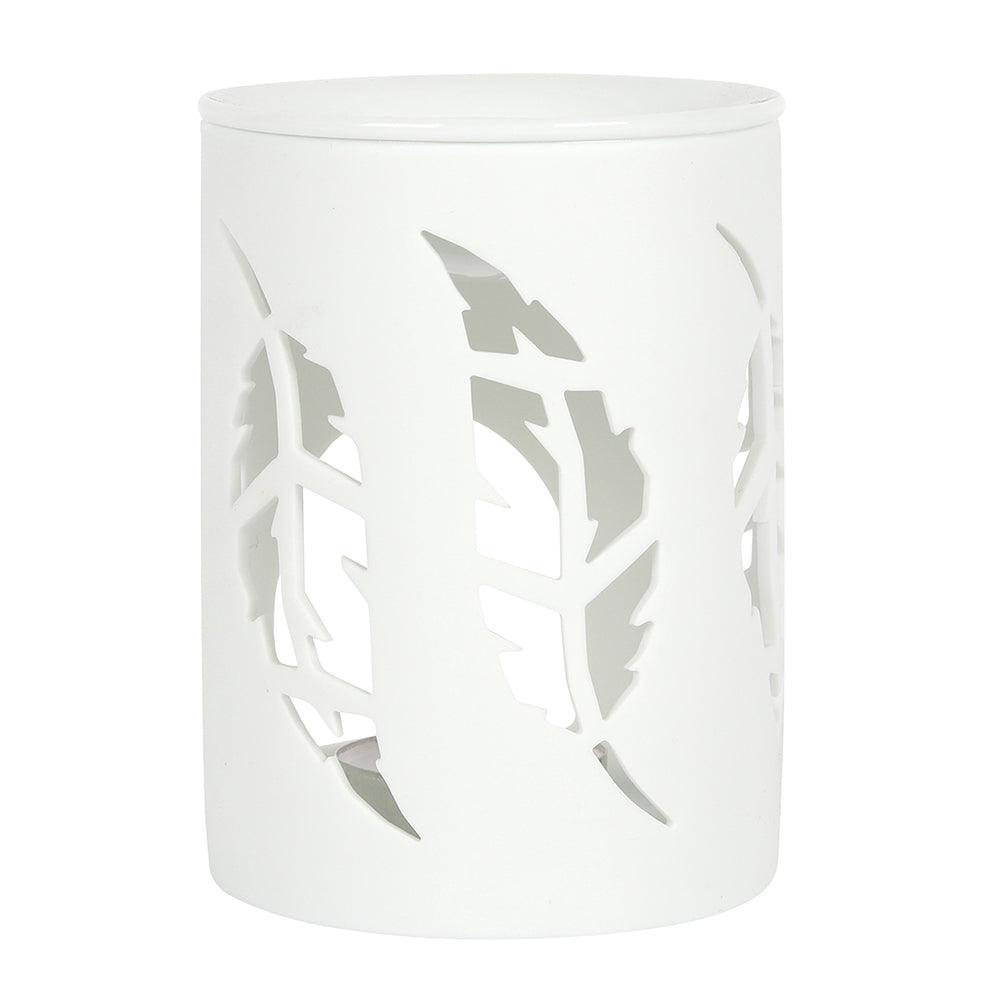 View White Feather Cut Out Oil Burner information